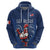 Custom France Rugby Hoodie Le XV de France Gallic Rooster - Wonder Print Shop