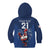 Custom France Rugby Kid Hoodie Le XV de France Gallic Rooster - Wonder Print Shop