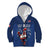 Custom France Rugby Kid Hoodie Le XV de France Gallic Rooster - Wonder Print Shop