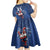 Custom France Rugby Kid Short Sleeve Dress Le XV de France Gallic Rooster - Wonder Print Shop