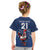 Custom France Rugby Kid T Shirt Le XV de France Gallic Rooster - Wonder Print Shop