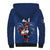 Custom France Rugby Sherpa Hoodie Le XV de France Gallic Rooster - Wonder Print Shop