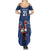 Custom France Rugby Summer Maxi Dress Le XV de France Gallic Rooster