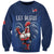 Custom France Rugby Sweatshirt Le XV de France Gallic Rooster - Wonder Print Shop