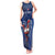 Custom France Rugby Tank Maxi Dress Le XV de France Gallic Rooster