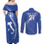 Custom Italy Rugby Couples Matching Off Shoulder Maxi Dress and Long Sleeve Button Shirt Come On Gli Azzurri LT9 - Wonder Print Shop