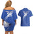 Custom Italy Rugby Couples Matching Off Shoulder Short Dress and Hawaiian Shirt Come On Gli Azzurri LT9 - Wonder Print Shop