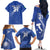 Custom Italy Rugby Family Matching Off Shoulder Long Sleeve Dress and Hawaiian Shirt Come On Gli Azzurri - Wonder Print Shop