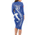 Custom Italy Rugby Long Sleeve Bodycon Dress Come On Gli Azzurri - Wonder Print Shop