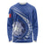 Custom Italy Rugby Long Sleeve Shirt Come On Gli Azzurri - Wonder Print Shop