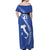 Custom Italy Rugby Off Shoulder Maxi Dress Come On Gli Azzurri - Wonder Print Shop