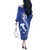 Custom Italy Rugby Off The Shoulder Long Sleeve Dress Come On Gli Azzurri - Wonder Print Shop