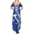 Custom Italy Rugby Summer Maxi Dress Come On Gli Azzurri