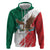 Eagle Devouring Snake Mexican Emblem Personalized Zip Hoodie Grunge Flag Style