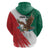 Eagle Devouring Snake Mexican Emblem Personalized Zip Hoodie Grunge Flag Style