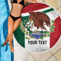 Eagle Devouring Snake Mexican Emblem Personalized Beach Blanket Sporty Style