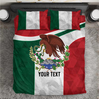 Eagle Devouring Snake Mexican Emblem Personalized Bedding Set Sporty Style