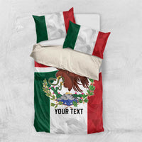 Eagle Devouring Snake Mexican Emblem Personalized Bedding Set Sporty Style