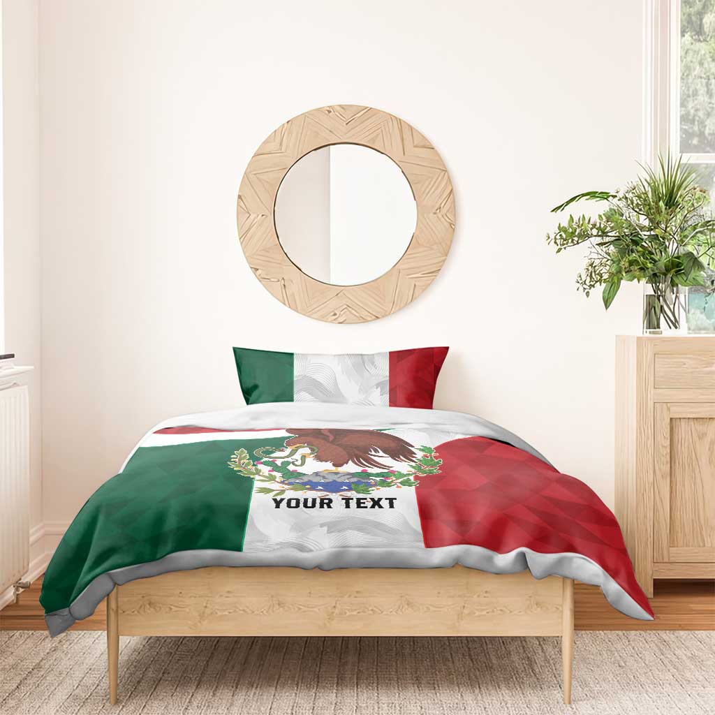 Eagle Devouring Snake Mexican Emblem Personalized Bedding Set Sporty Style