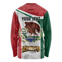 Eagle Devouring Snake Mexican Emblem Personalized Long Sleeve Shirt Sporty Style
