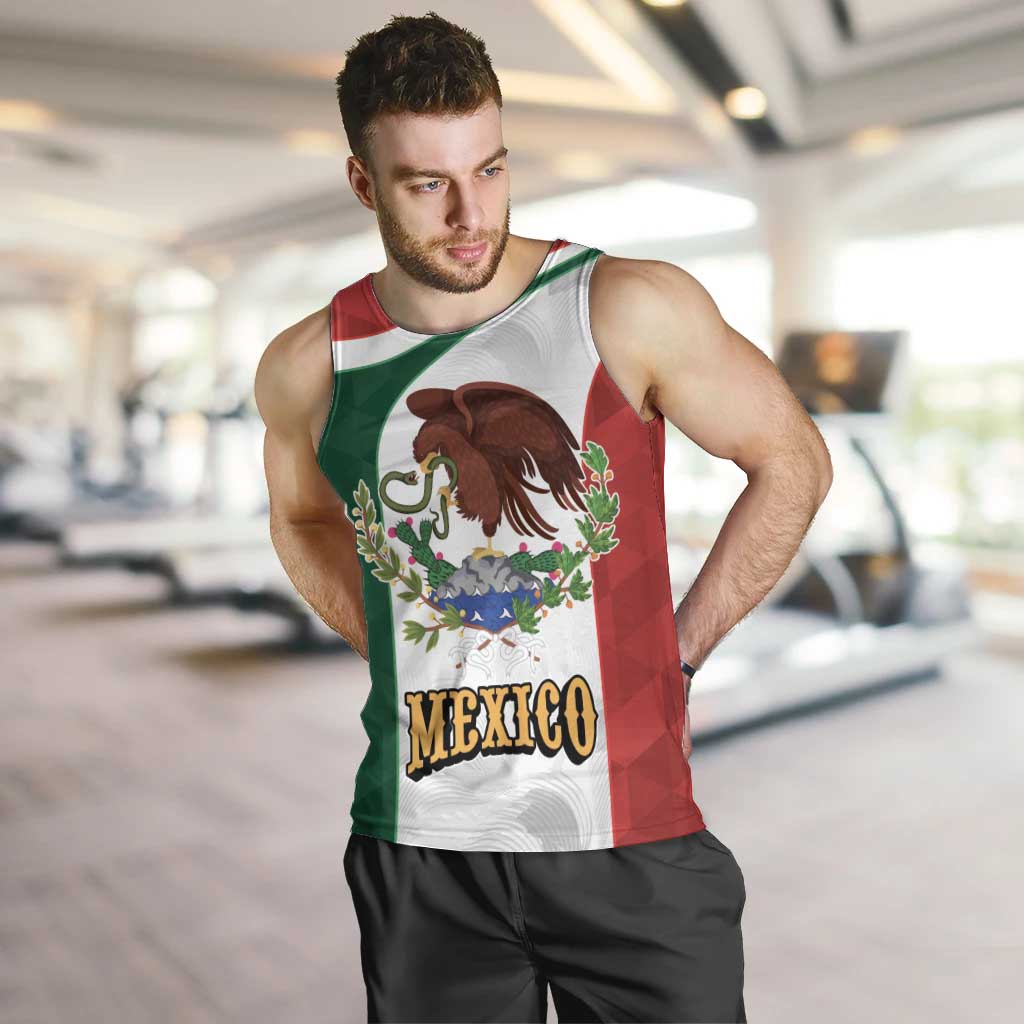 Eagle Devouring Snake Mexican Emblem Personalized Men Tank Top Sporty Style