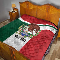 Eagle Devouring Snake Mexican Emblem Personalized Quilt Sporty Style