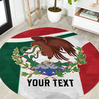 Eagle Devouring Snake Mexican Emblem Personalized Round Carpet Sporty Style