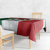 Eagle Devouring Snake Mexican Emblem Personalized Tablecloth Sporty Style