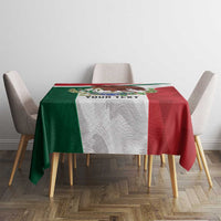 Eagle Devouring Snake Mexican Emblem Personalized Tablecloth Sporty Style