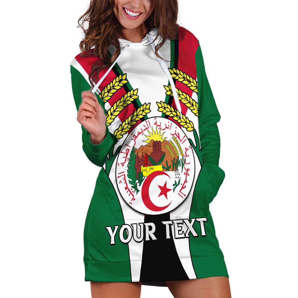 Custom African Hoodie Dress Algeria Independence Day - Wonder Print Shop