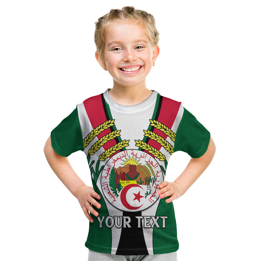 Custom African Kid T Shirt Algeria Independence Day - Wonder Print Shop