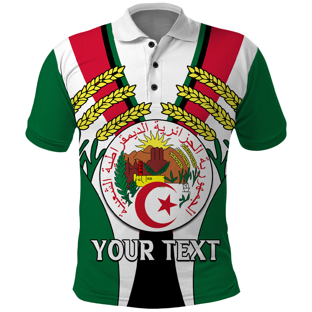 Custom African Polo Shirt Algeria Independence Day - Wonder Print Shop