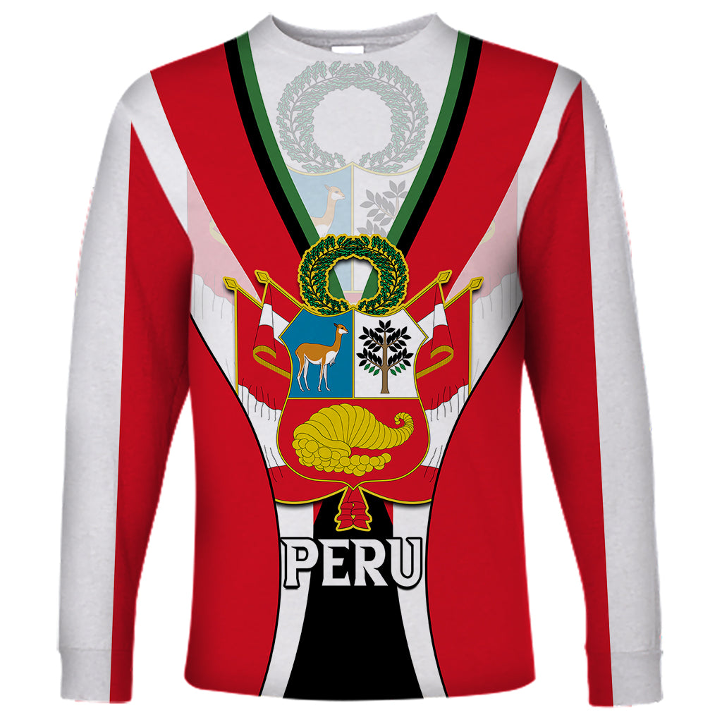 Peru Long Sleeve Shirt National Day - Wonder Print Shop