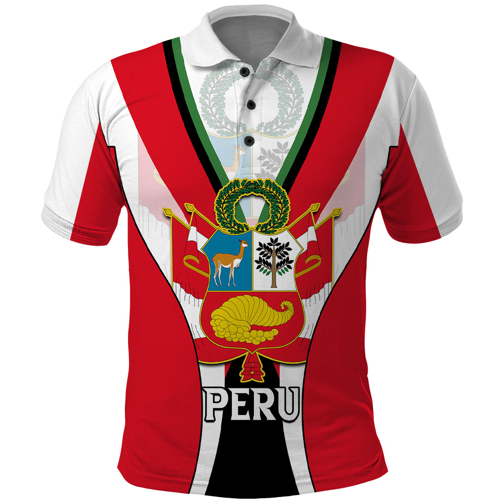 Peru Polo Shirt National Day - Wonder Print Shop