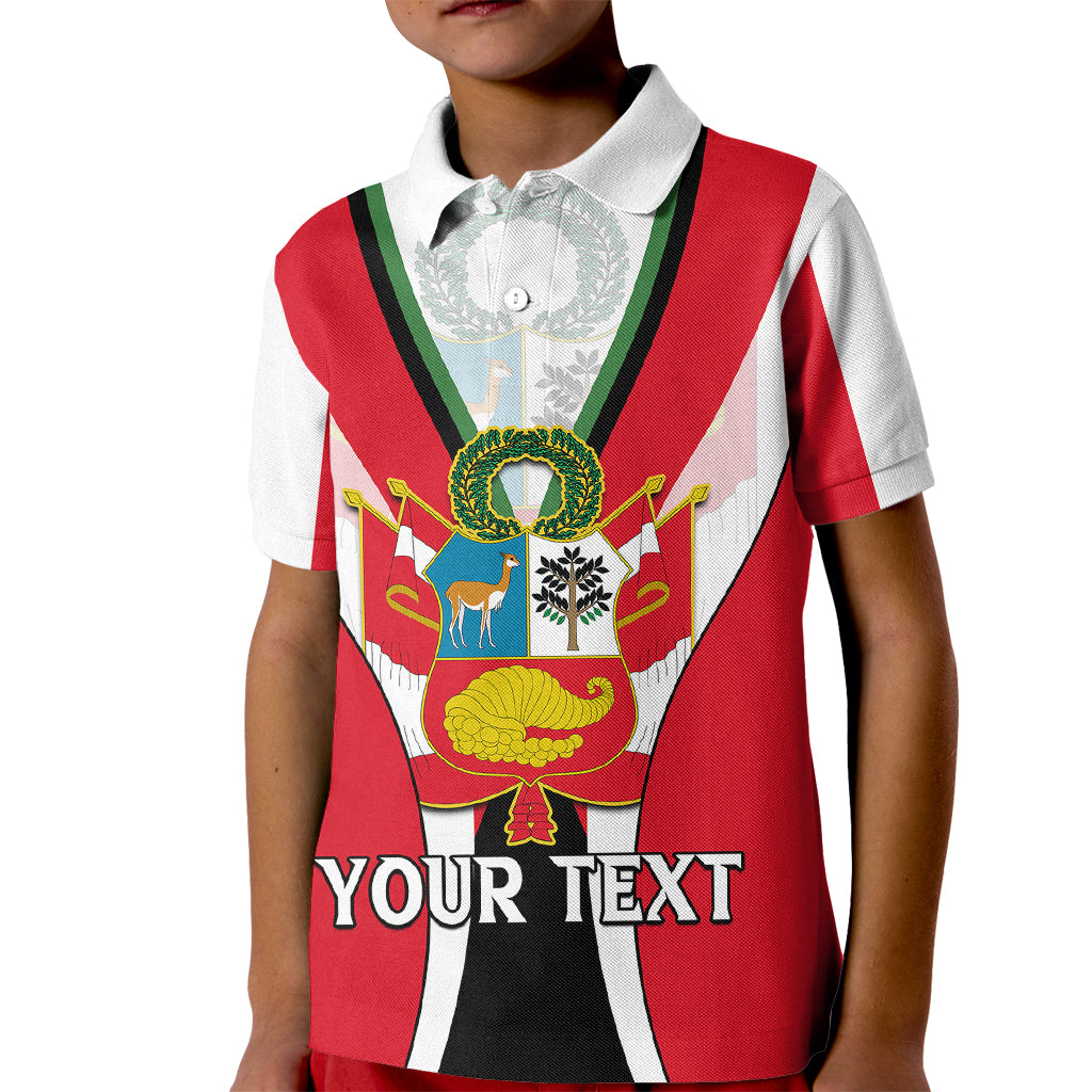 Custom Peru Kid Polo Shirt National Day - Wonder Print Shop