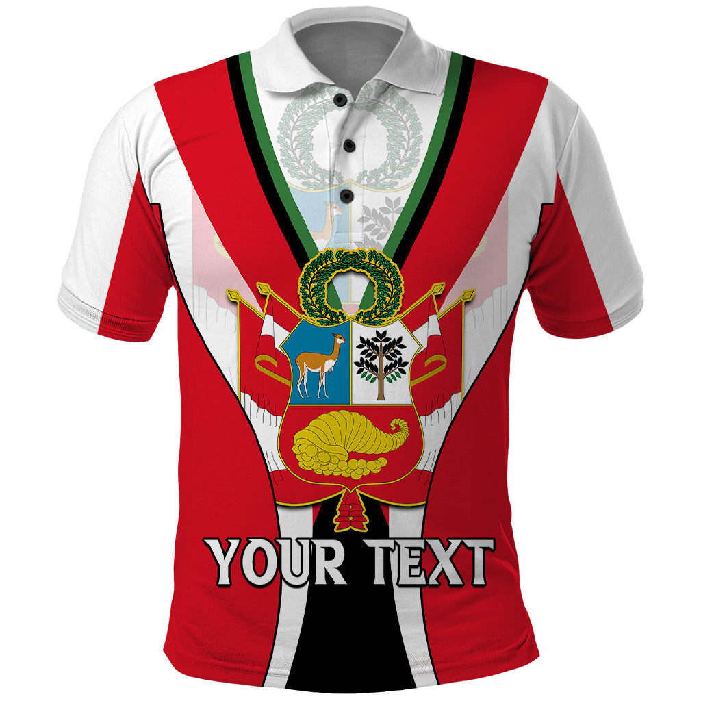 Custom Peru Polo Shirt National Day - Wonder Print Shop