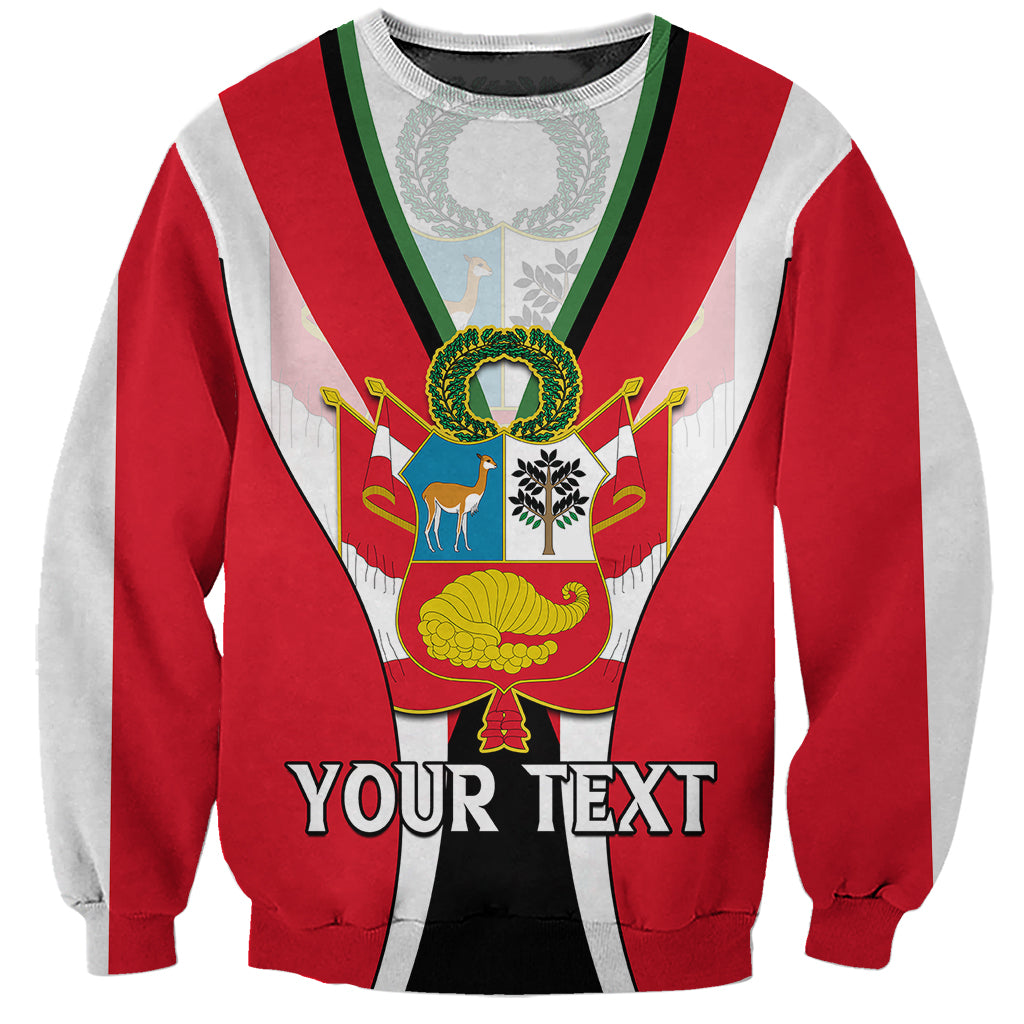 Custom Peru Sweatshirt National Day - Wonder Print Shop