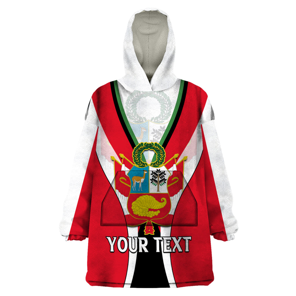 Custom Peru Wearable Blanket Hoodie National Day - Wonder Print Shop