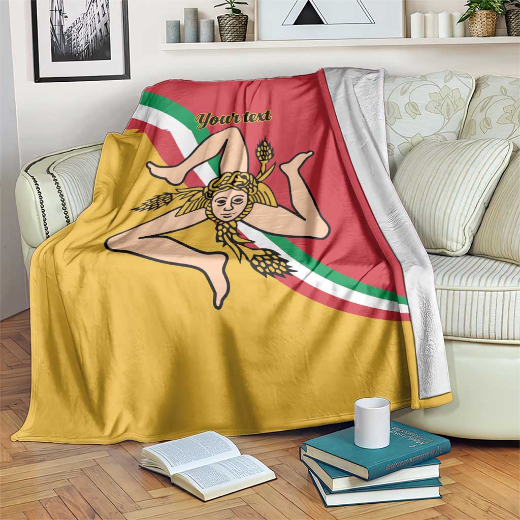 Personalized Italy Bandiera Della Sicilia Blanket