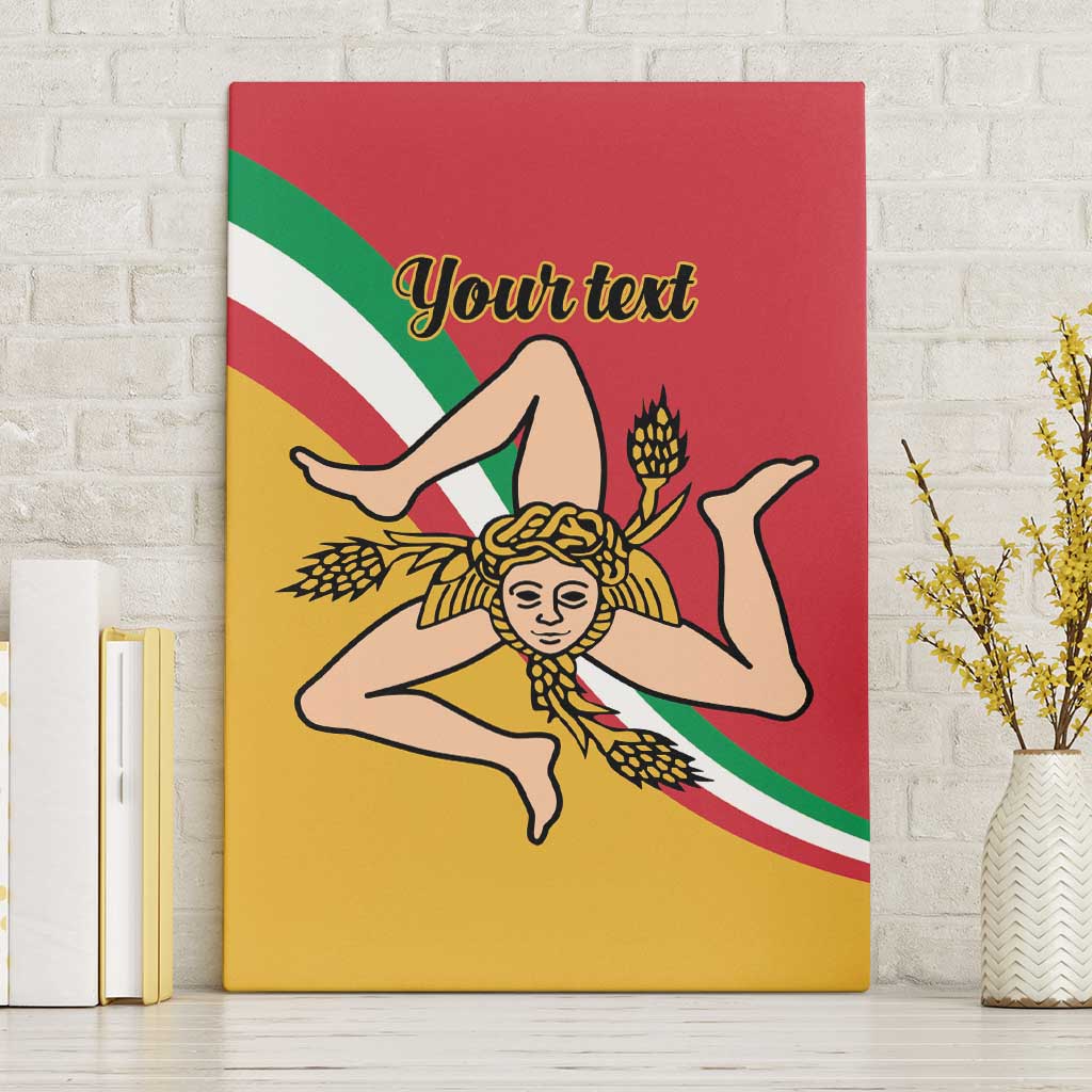 Personalized Italy Bandiera Della Sicilia Canvas Wall Art LT9 - Wonder Print Shop