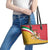 Personalized Italy Bandiera Della Sicilia Leather Tote Bag - Wonder Print Shop