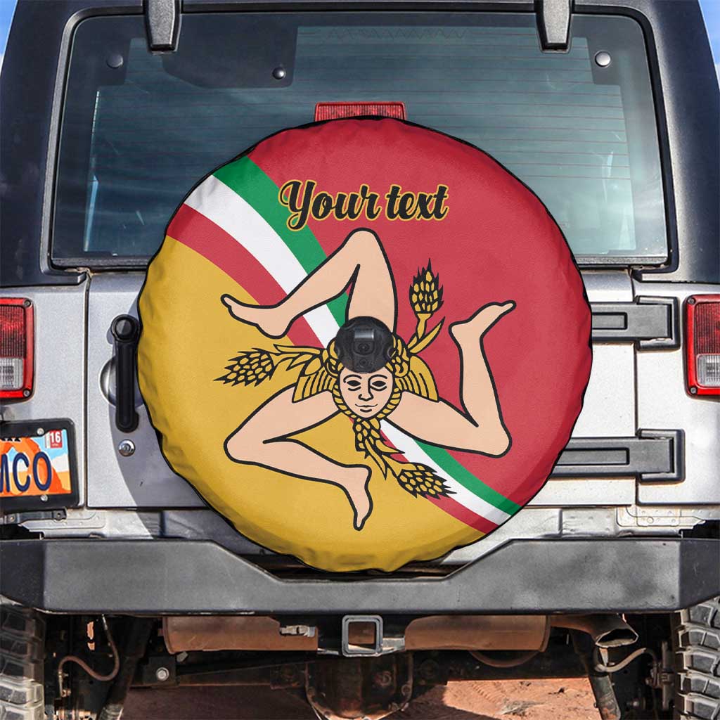 Personalized Italy Bandiera Della Sicilia Spare Tire Cover