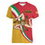 Personalized Italy Bandiera Della Sicilia Women V-Neck T-Shirt