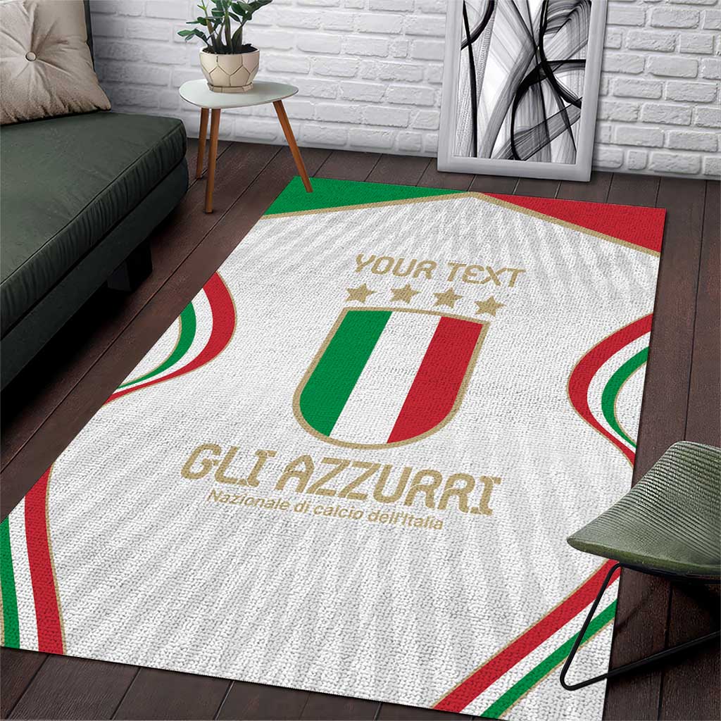 Custom Italy Football Area Rug Gli Azzurri Sporty Style LT9 - Wonder Print Shop