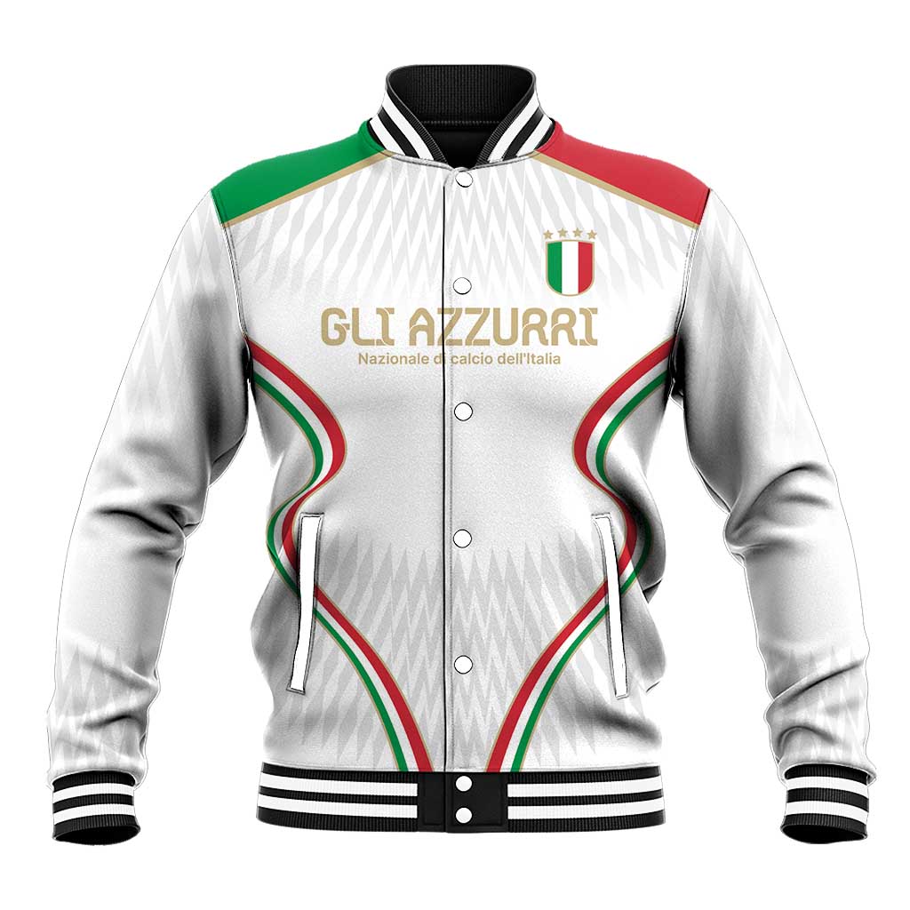 Custom Italy Football Baseball Jacket Gli Azzurri Sporty Style LT9 - Wonder Print Shop