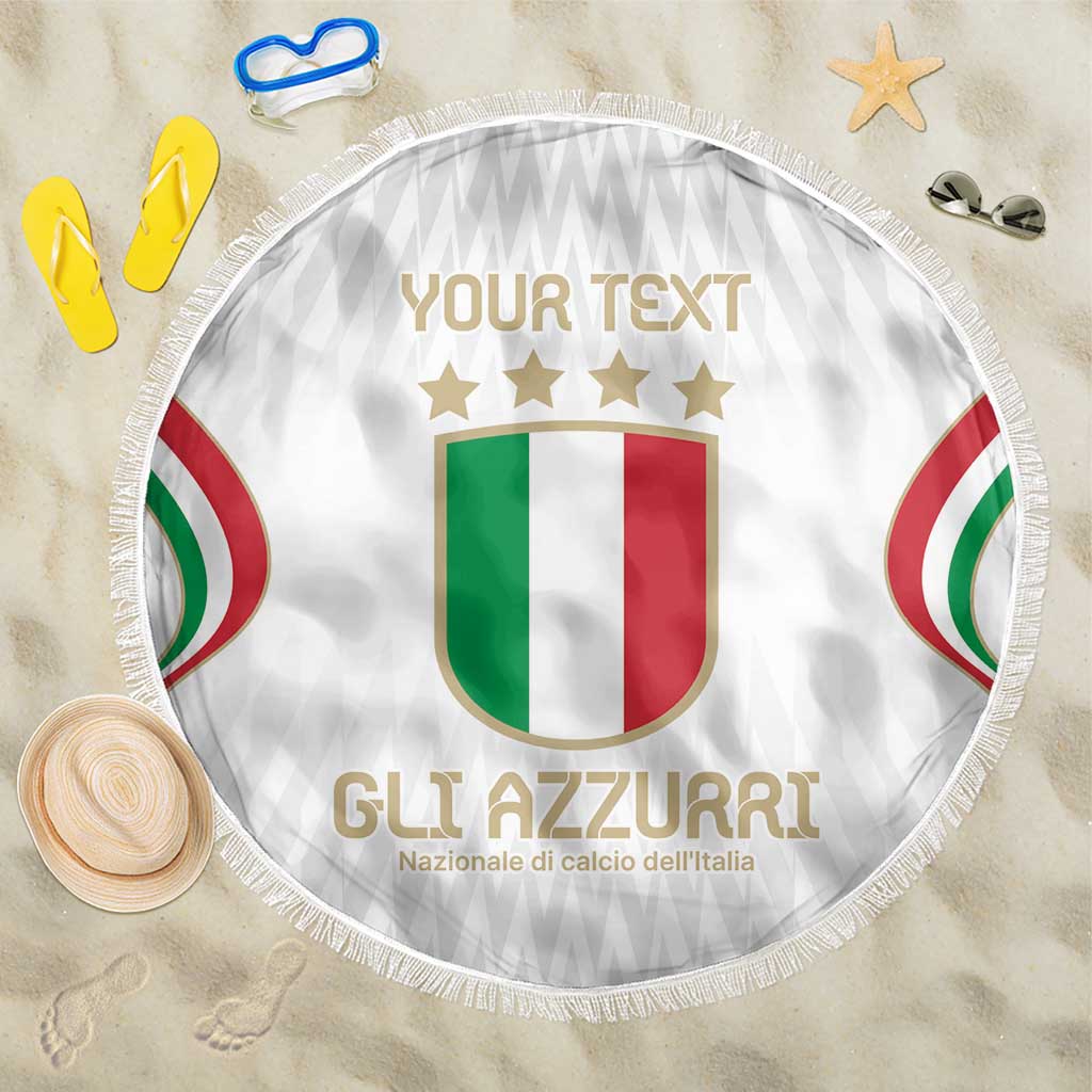 Custom Italy Football Beach Blanket Gli Azzurri Sporty Style LT9 - Wonder Print Shop