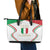 Custom Italy Football Leather Tote Bag Gli Azzurri Sporty Style - Wonder Print Shop