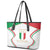 Custom Italy Football Leather Tote Bag Gli Azzurri Sporty Style - Wonder Print Shop