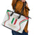 Custom Italy Football Leather Tote Bag Gli Azzurri Sporty Style - Wonder Print Shop