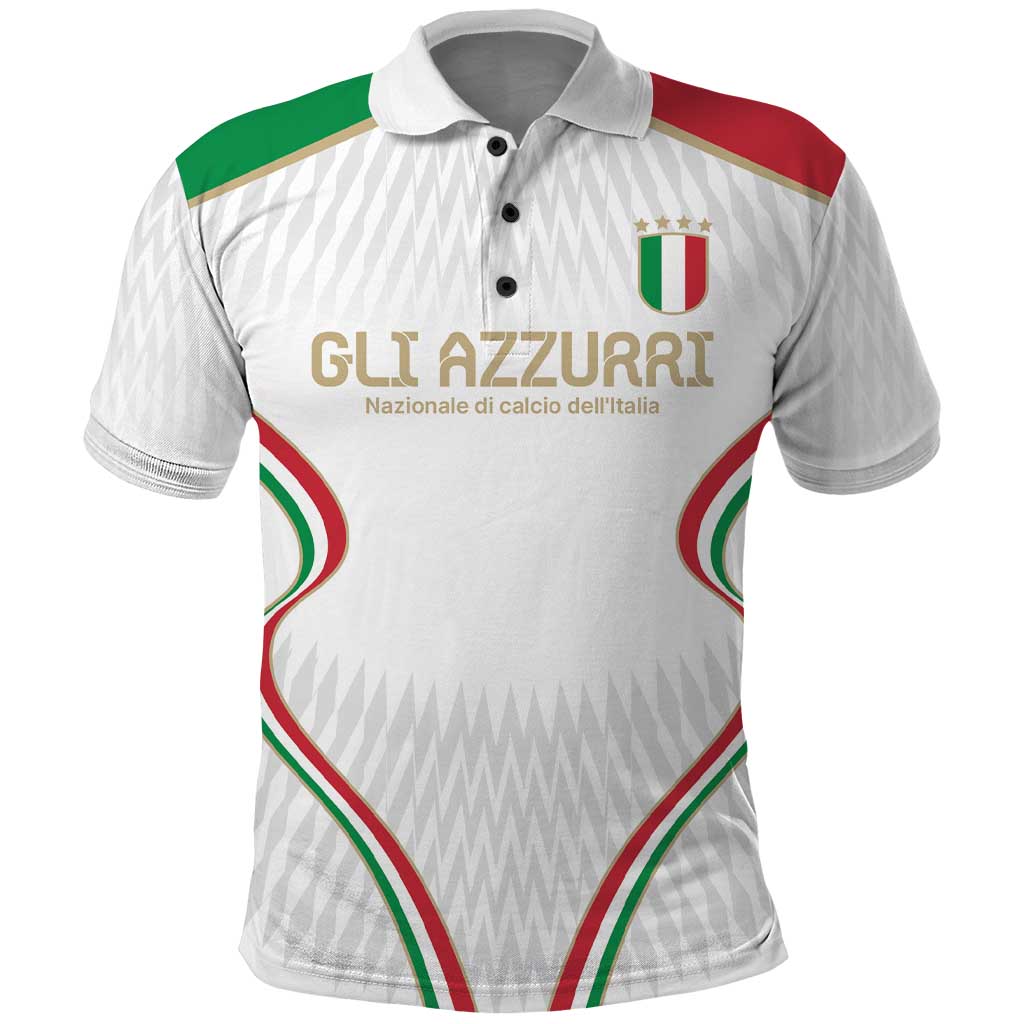 Custom Italy Football Polo Shirt Gli Azzurri Sporty Style - Wonder Print Shop